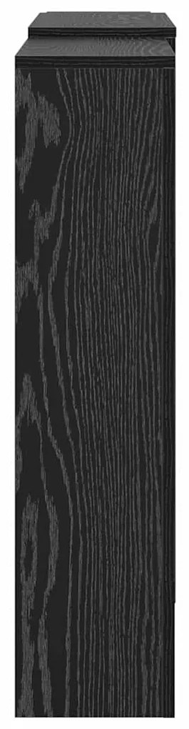 vidaXL Καπάκι Καλοριφέρ Μαύρη Οξυά 205 x 21.5 x 83.5 cm