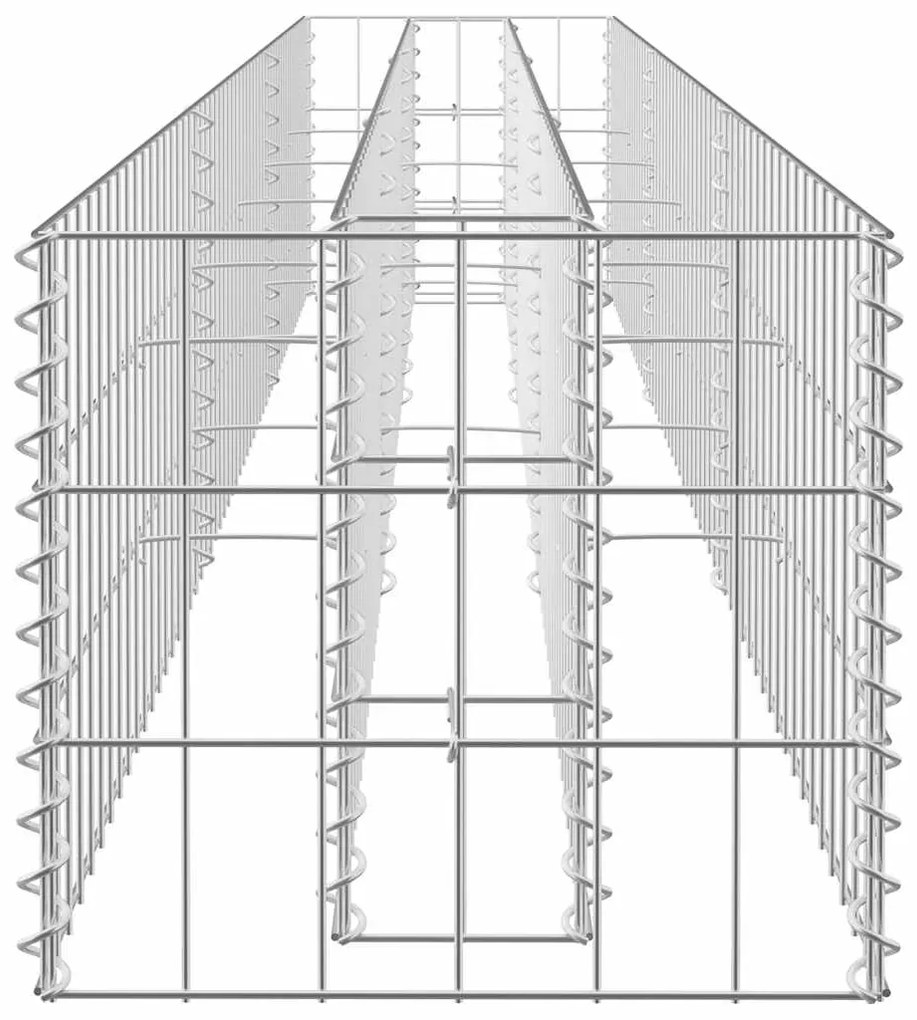 vidaXL Συρματοκιβώτιο-Γλάστρα Υπερυψωμένη 270x30x30 εκ. Γαλβ. Χάλυβας