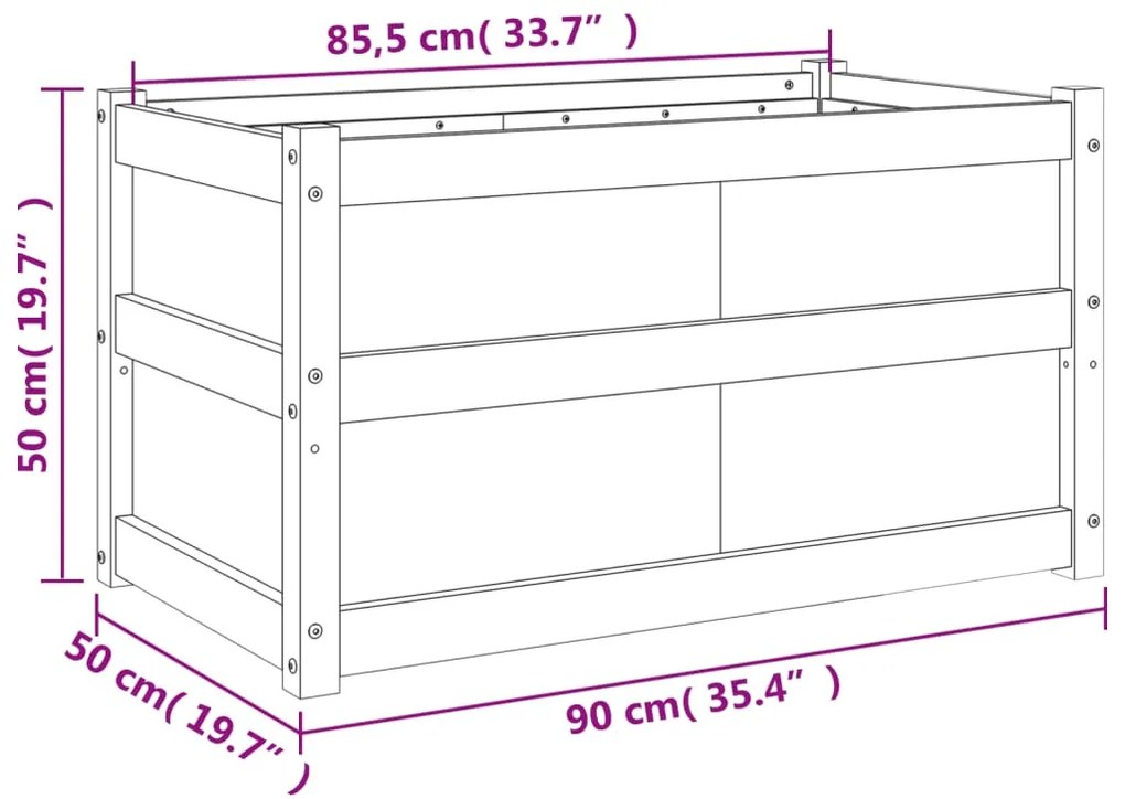 ΖΑΡΝΤΙΝΙΕΡΑ ΚΑΦΕ ΚΕΡΙΟΥ 90 X 50 X 50 ΕΚ. ΑΠΟ ΜΑΣΙΦ ΞΥΛΟ ΠΕΥΚΟΥ 837463