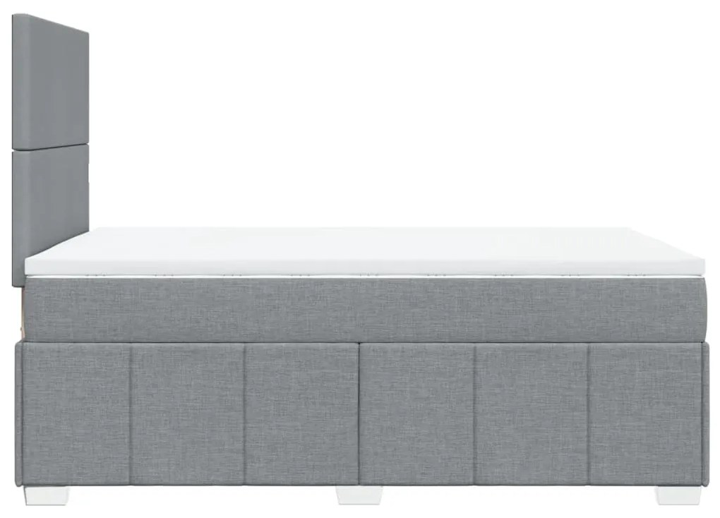 ΚΡΕΒΑΤΙ BOXSPRING ΜΕ ΣΤΡΩΜΑ ΑΝΟΙΧΤΟ ΓΚΡΙ 120X200 ΕΚ. ΥΦΑΣΜΑΤΙΝΟ 3293928