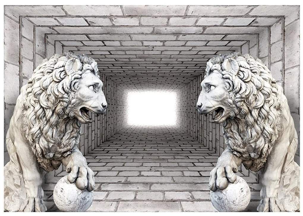 Φωτοταπετσαρία - Stone Lions 400x280