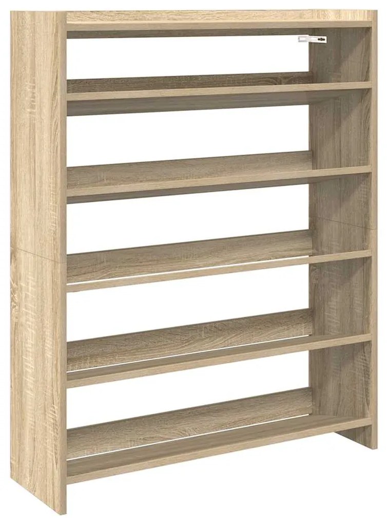 vidaXL Ράφι παπουτσιών  Sonoma Oak 80x25x100 cm Κατασκευασμένο ξύλο