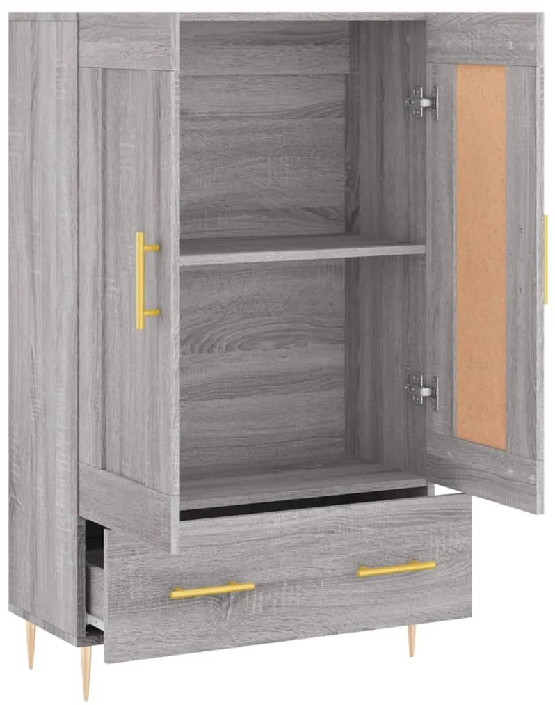 vidaXL Ντουλάπα Γκρι Sonoma 69,5 x 31 x 115 εκ. από Επεξεργασμένο Ξύλο