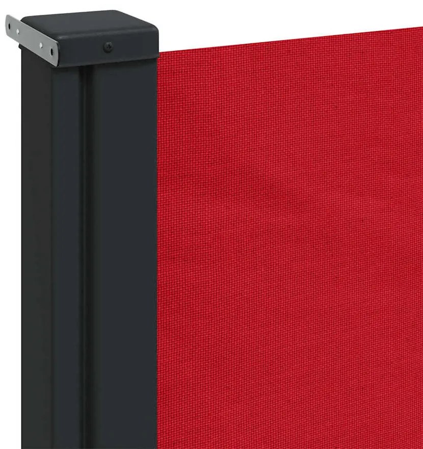 vidaXL Σκίαστρο Πλαϊνό Συρόμενο Κόκκινο 160 x 500 εκ.