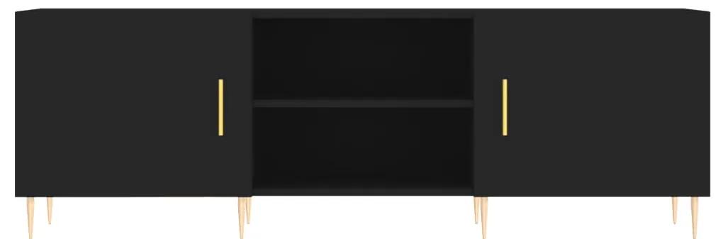 vidaXL Έπιπλο Τηλεόρασης Μαύρο 150x30x50 εκ. Επεξεργασμένο Ξύλο
