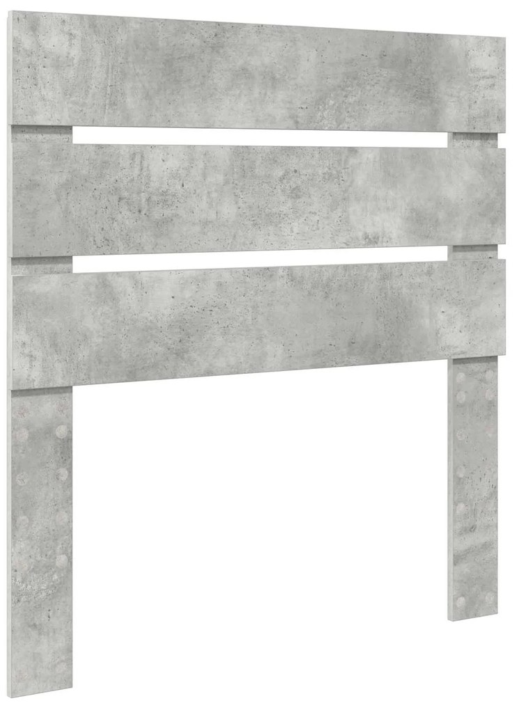 vidaXL Κρεβάτι Αποθήκης Σκυρόδεμα Γκρι 100 x 200 cm Επεξεργασμένο ξύλο