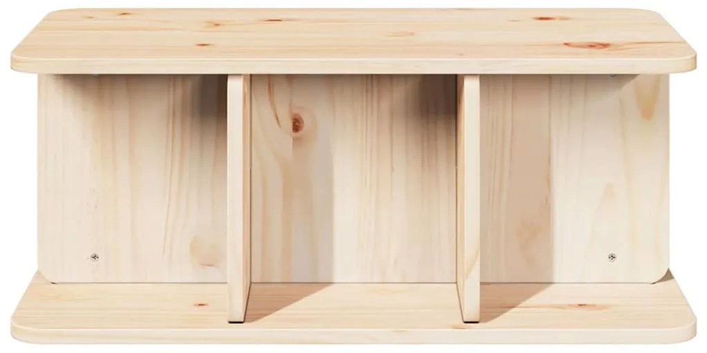 vidaXL Τραπεζάκι σαλονιού Φυσικό 80 x 39,5 x 33,5 εκ Μασίφ ξύλο πεύκου