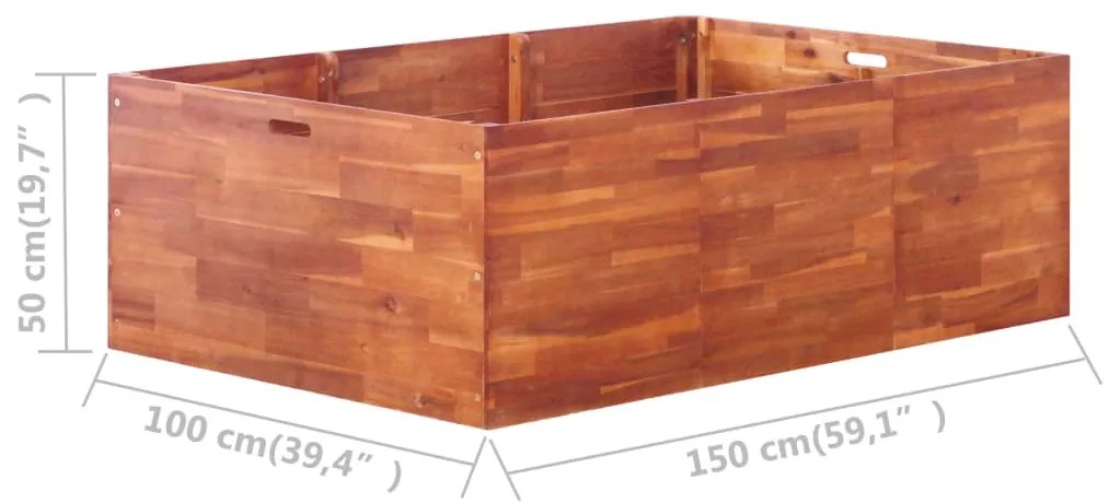 ΖΑΡΝΤΙΝΙΕΡΑ ΥΠΕΡΥΨΩΜΕΝΗ 150 X 100 X 50 ΕΚ. ΑΠΟ ΞΥΛΟ ΑΚΑΚΙΑΣ 44024