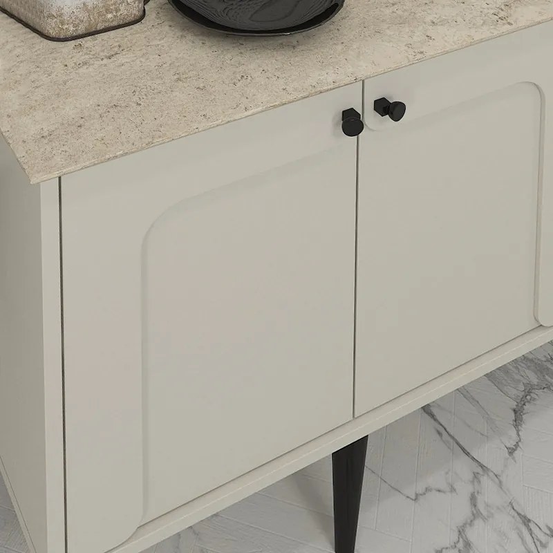 ΜΠΟΥΦΕΣ SEVILLA MEGAPAP ΧΡΩΜΑ SANDSTONE - TRAVERTINE 150X44,6X72,2ΕΚ.