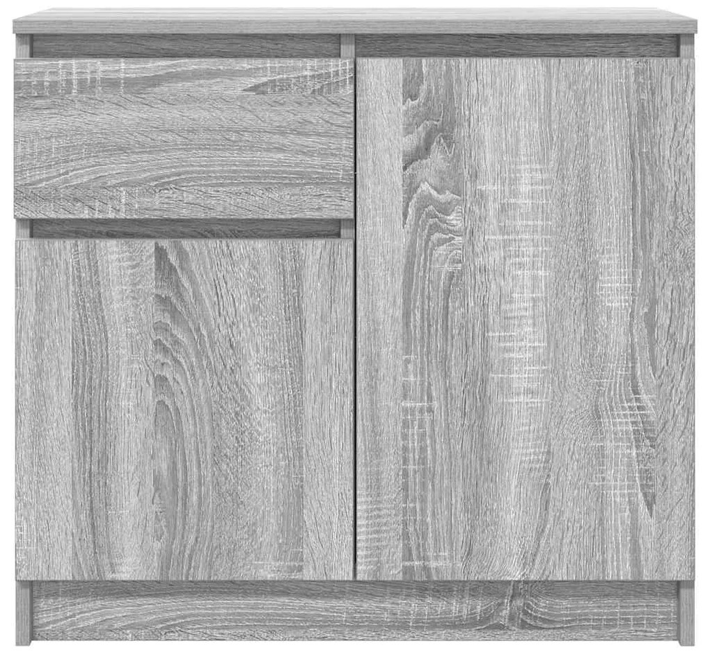 vidaXL Συρταριέρα με Συρτάρια Γκρι Sonoma 71x35x65 εκ. από Επεξ. Ξύλο