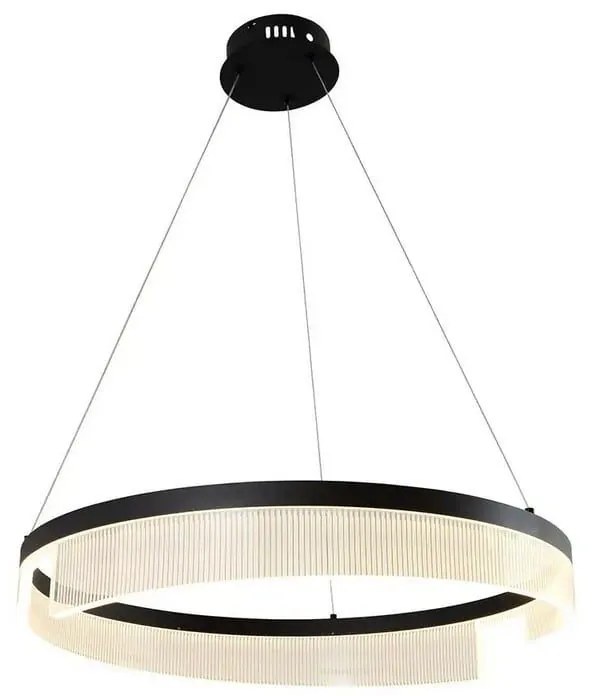 Φωτιστικό Οροφής Κρεμαστό MTN-190511 LED 23W 3000K 1840lm 60x10cm Black Metanor