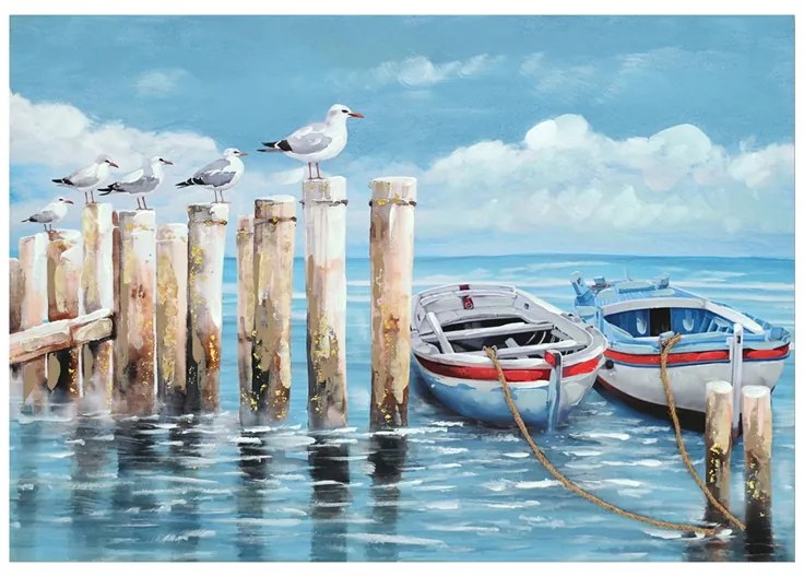 Πίνακας σε καμβά Port Inart 100x3x70εκ