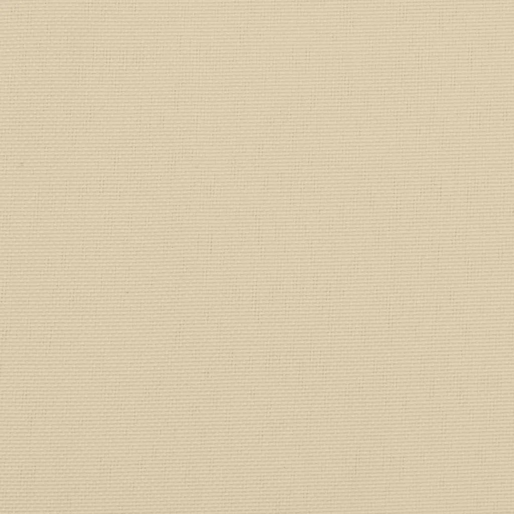 vidaXL Μαξιλάρια Πάγκου Κήπου 2 τεμ. Μπεζ 100x50x7cm Ύφασμα Oxford
