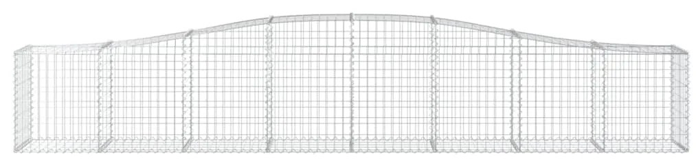 vidaXL Συρματοκιβώτια Τοξωτά 4 τεμ. 400x50x60/80 εκ. Γαλβαν. Ατσάλι