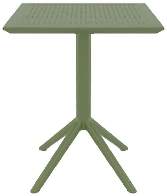 Τραπέζι Πτυσσόμενο Sky 20.0291 60X60X74cm Olive Green Siesta