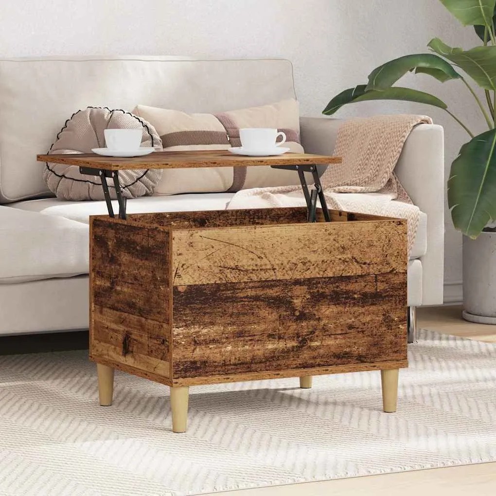 vidaXL Κομοδίνο Παλαιό ξύλο 60 x 44.5 x 45 εκ Επεξεργασμένο ξύλο