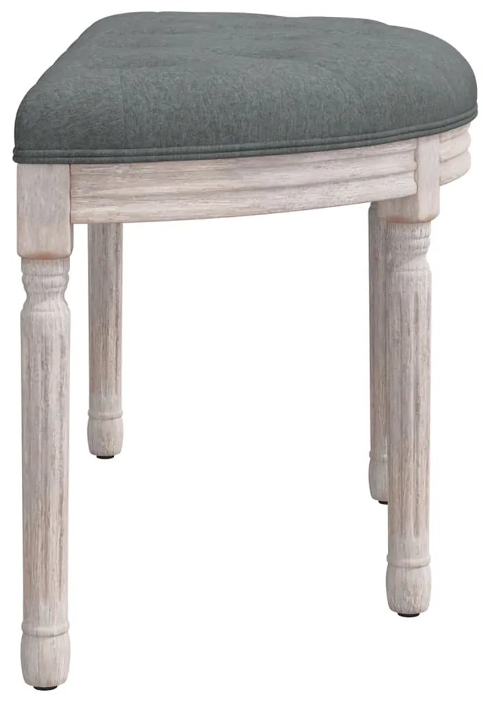 vidaXL Πάγκος Σκούρο Γκρι 81,5x41x49 εκ. Υφασμάτινος