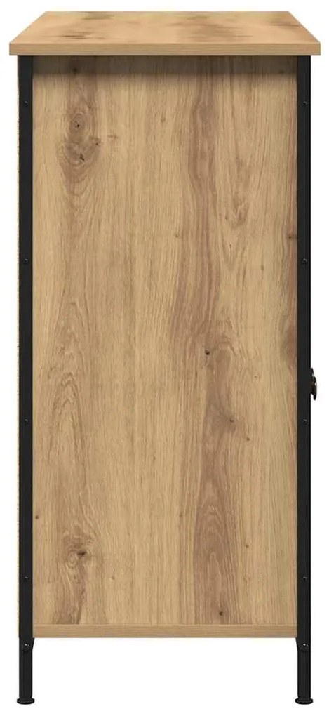 vidaXL Πλαϊνό γραφείο artisan δρυς 100 x 35 x 75 εκ.