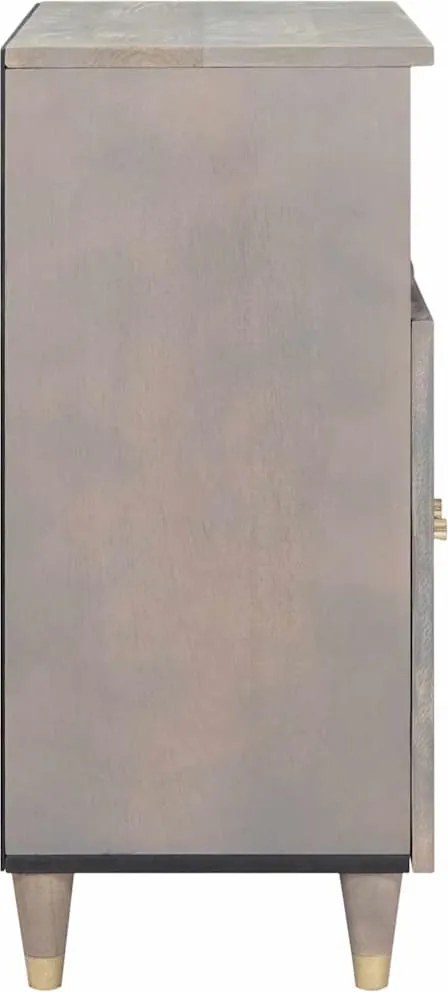 vidaXL Πλαϊνό γραφείο Γκρι και Χρυσό 60 x 33 x 75 cm
