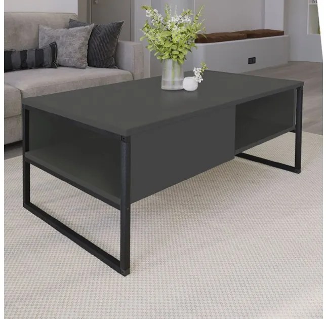 Τραπεζάκι Σαλονιού Lawrence Ανθρακί 105x60x46 GP041-0048,2 Megapap-GP041-0048,2-Ανθρακί GP041-0048,2