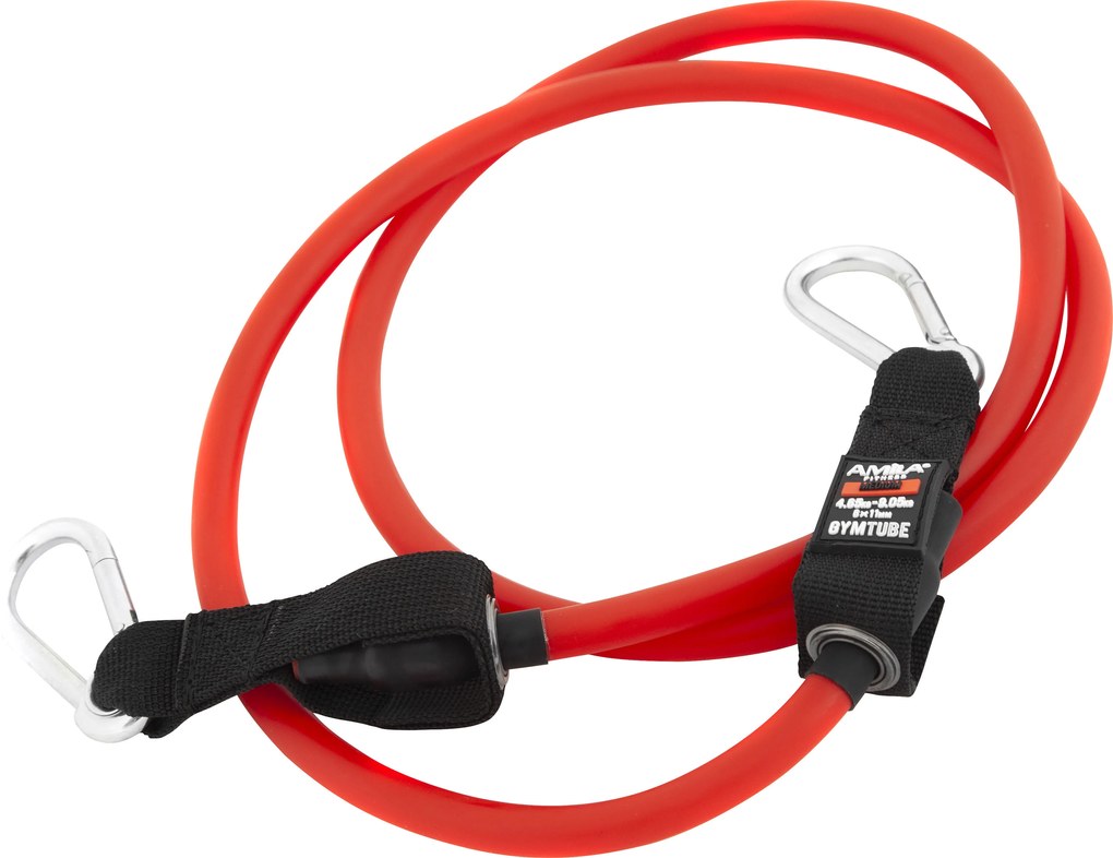 Amila Λάστιχο Gymtube Με Clip 140Cm Medium Κόκκινο (88162)