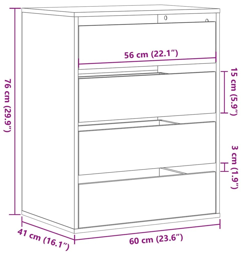 ΣΥΡΤΑΡΙΕΡΑ SONOMA ΔΡΥΣ 60X41X76 ΕΚ. ΑΠΟ ΕΠΕΞΕΡΓ. ΞΥΛΟ 852872