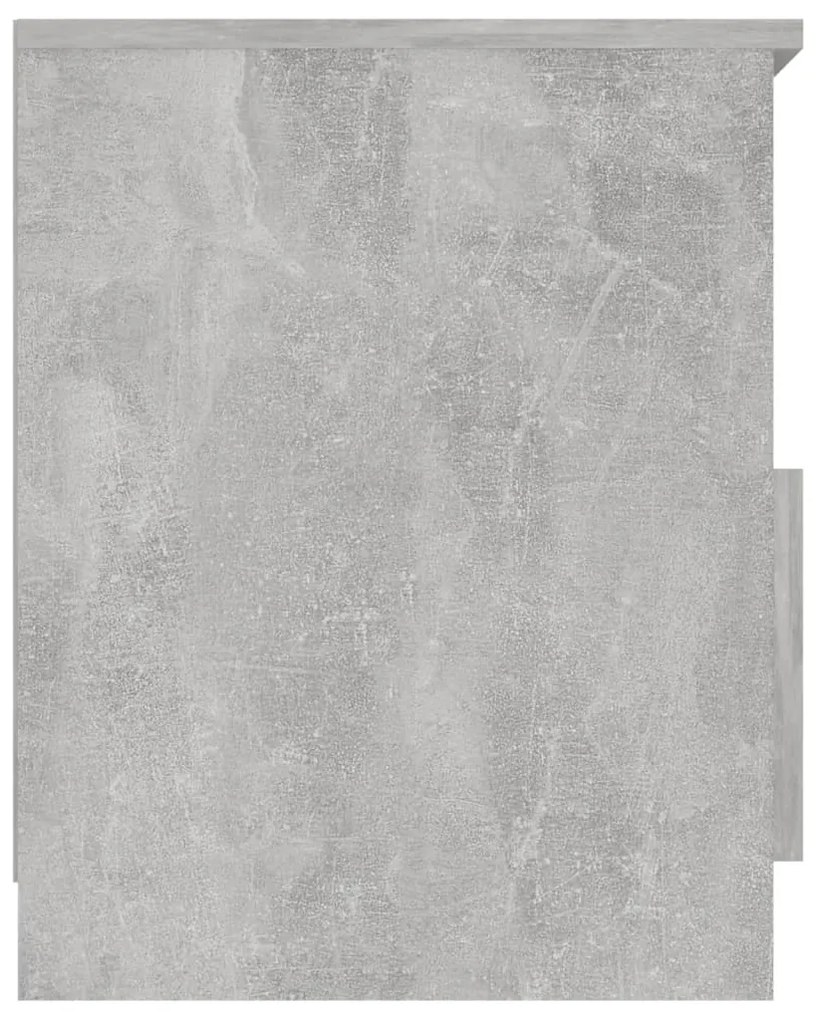 Κομοδίνο Γκρι Σκυροδέματος 40 x 40 x 50 εκ. από Επεξ. Ξύλο 806165