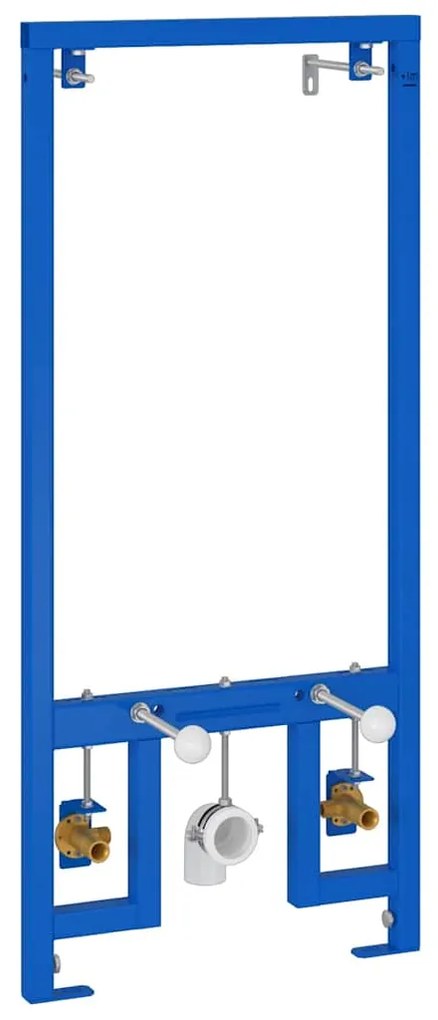 vidaXL Στήριγμα Τοίχου Μπάνιου Μπλε 50 x 3 x 112 εκ