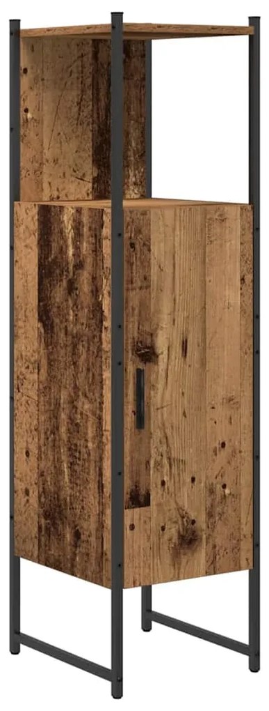 vidaXL Σετ Επίπλων Μπάνιου με ράφι 3 pcs Καφέ Επεξεργασμένο ξύλο