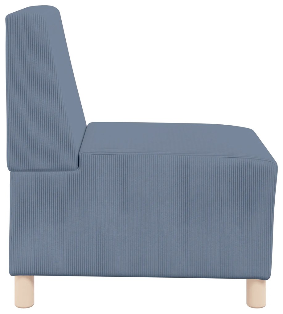 vidaXL Καθίσμα Σαλονιού 2 pcs Μπλε 55 x 74 x 82 εκ. Βελούδο