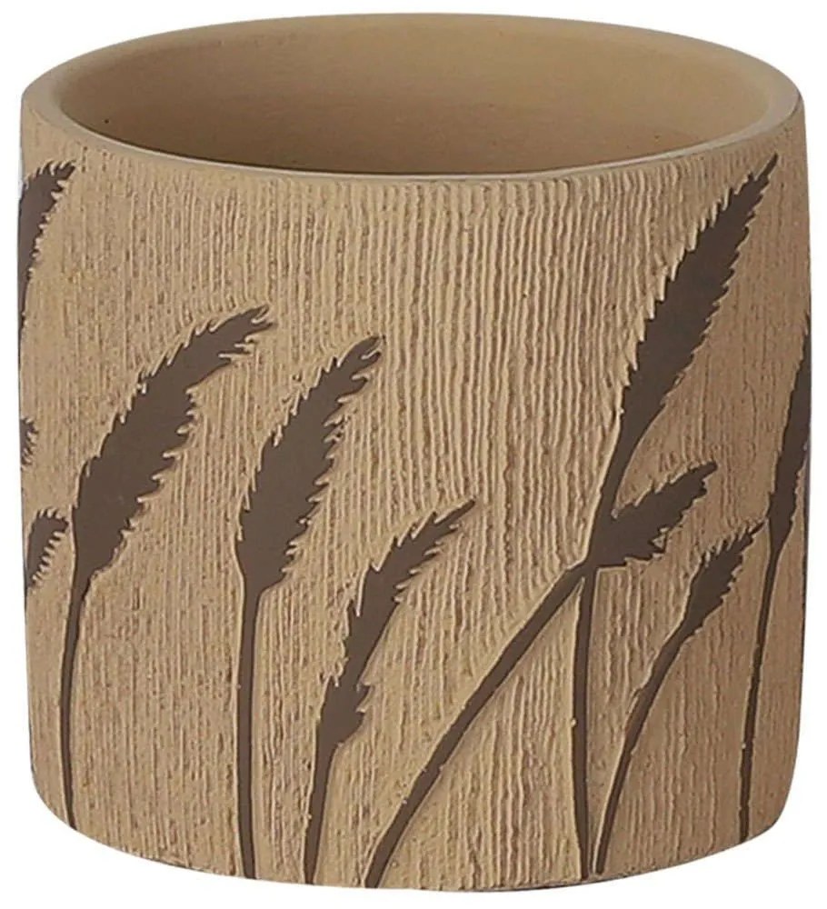 Κασπώ Ανάγλυφα Στάχια 06-00-24535 Φ22,5x20,5cm Terracotta-Brown Marhome Κεραμικό