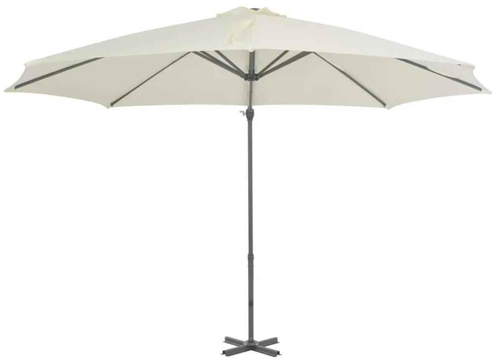 Ομπρέλα Κρεμαστή Χρώμα Άμμου 300 εκ. με Ιστό Αλουμινίου - Μπεζ