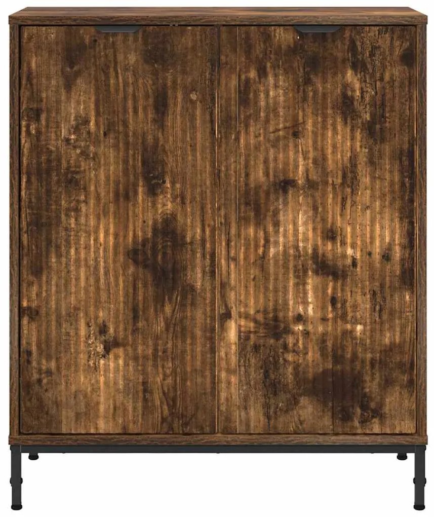 vidaXL Πλαϊνό γραφείο Καπνιστό Δρύς 69,5 x 33 x 82 εκ.