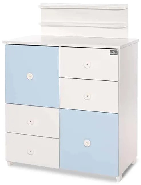 Συρταριέρα-Αλλαξιέρα  White + Baby Blue  83x47x96cm  10170110039A  Lorelli Bertoni