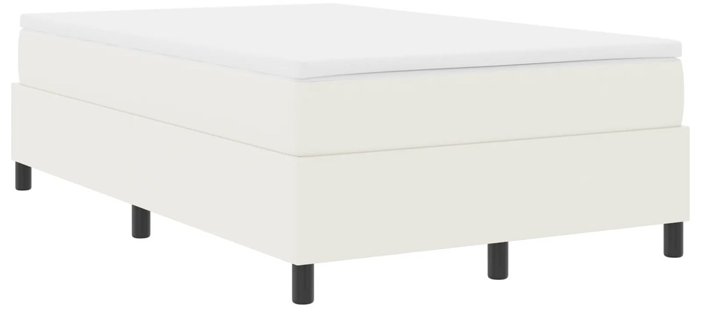 vidaXL Κρεβάτι Box Spring Κρεμ 120x200 εκ από κορντούρα