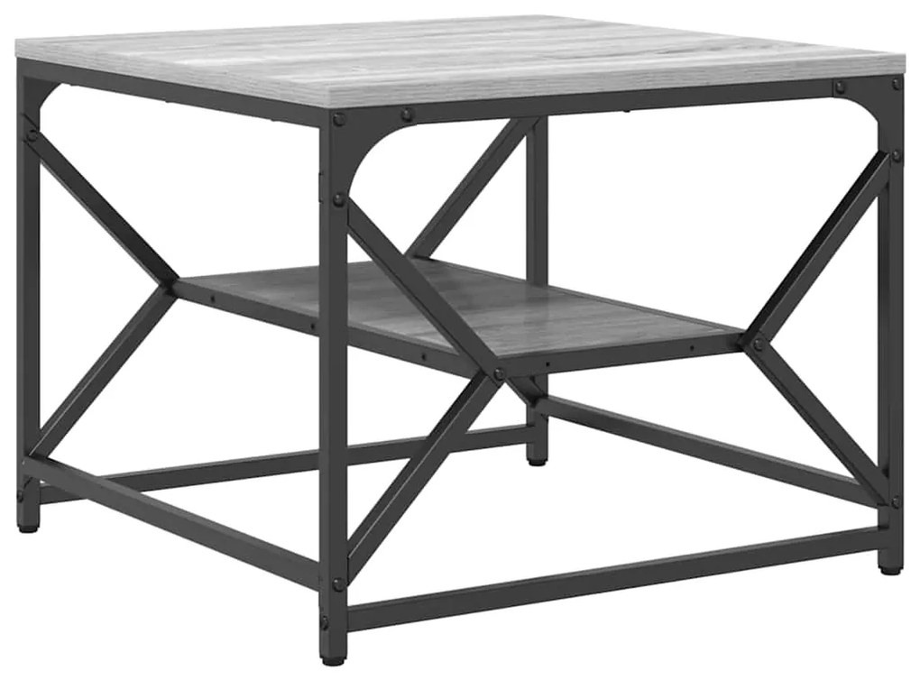 vidaXL Τραπεζάκι σαλονιού Γκρι sonoma 51 x 50 x 40 εκ.