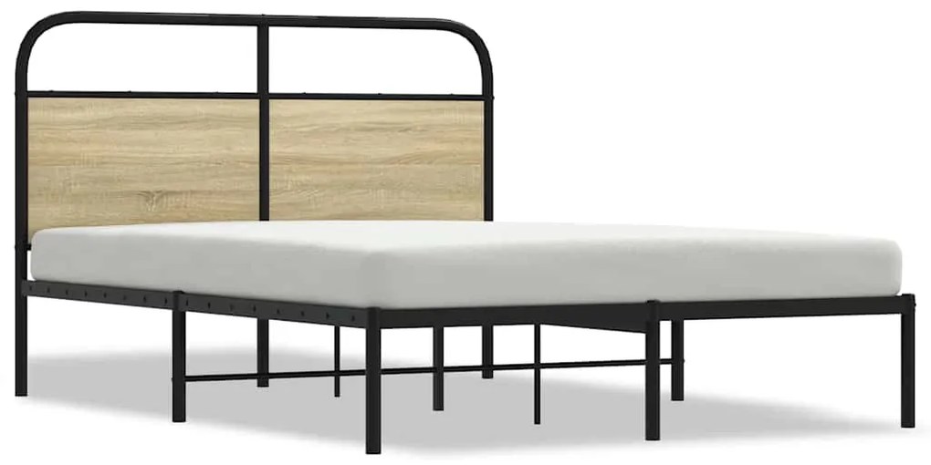vidaXL Πλαίσιο Κρεβατιού Χωρ. Στρώμα Sonoma Δρυς 120x200εκ. Επ. Ξύλο