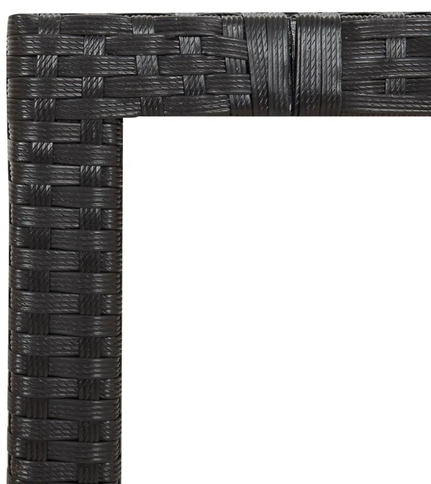 Σετ Τραπεζαρίας Κήπου 7 Τεμ. Μαύρο Συνθετικό Ρατάν με Μαξιλάρια 3277512