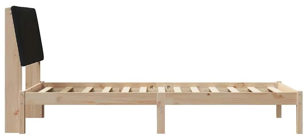 vidaXL Σκελετός Κρεβατιού Καφέ 90 x 190 cm Στερεά ξυλεία πεύκου