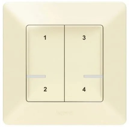 Διακόπτης 4 Σεναρίων Ασύρματος Μπεζ Valena Life 752268 Legrand-752268-Μπεζ 752268