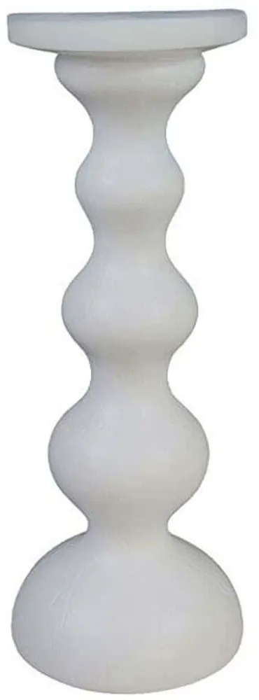 Κηροπήγιο Cadena 033297 11x11x29cm White Πολυρεσίνη