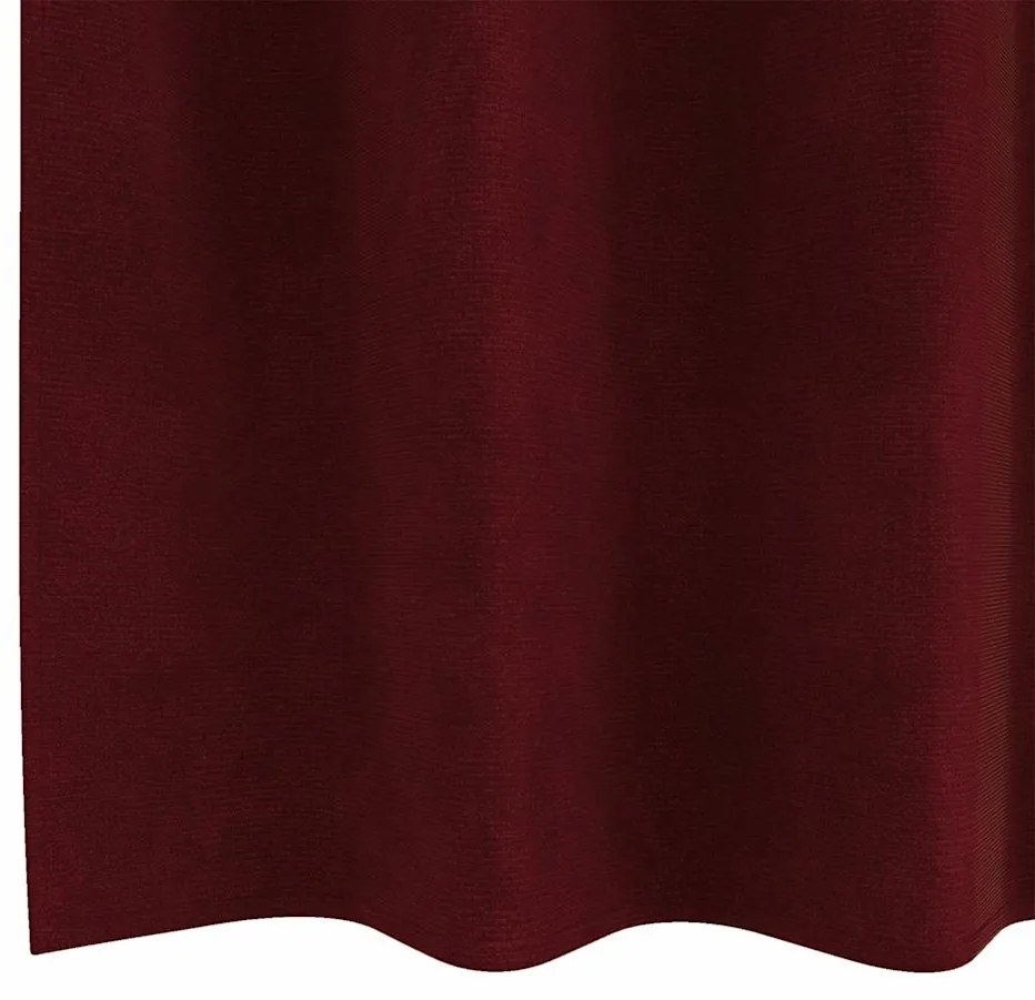 vidaXL Κουρτίνες με κουρτίνες 2 pcs Μπορντό 140 x 175 cm Βελούδο