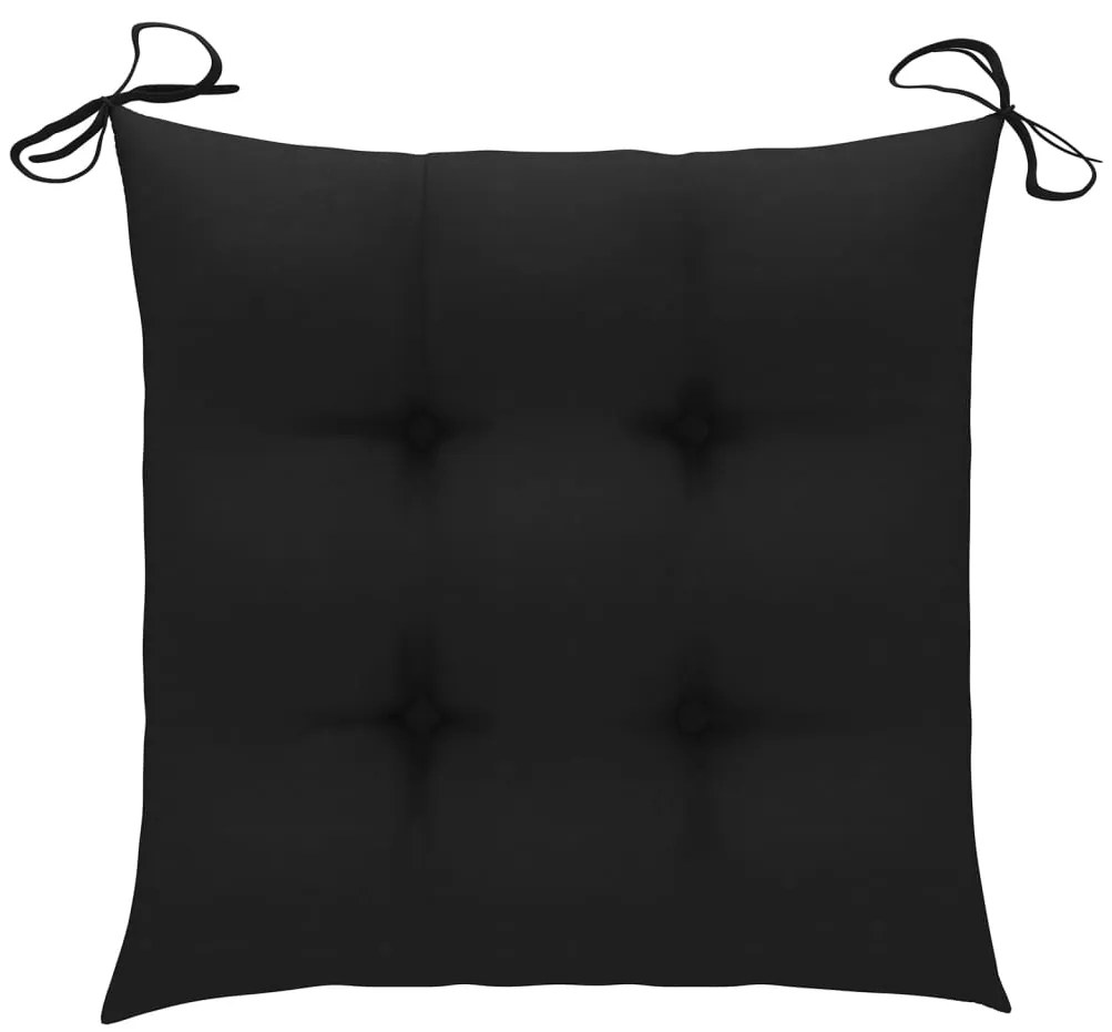 vidaXL Καρέκλες Κήπου 4 τεμ. από Μασίφ Ξύλο Ακακίας με Μαξιλάρια