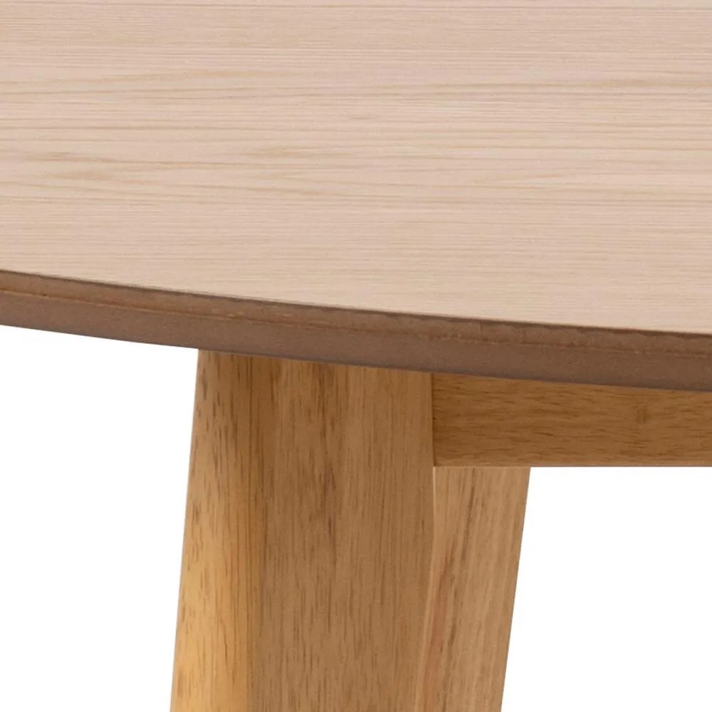Τραπέζι Oakland 630, Ανοιχτό χρώμα ξύλου, 76cm, 35 kg, Ινοσανίδες μέσης πυκνότητας, Φυσικό ξύλο καπλαμά, Ξύλο, Ξύλο: Καουτσούκ | Epipla1.gr