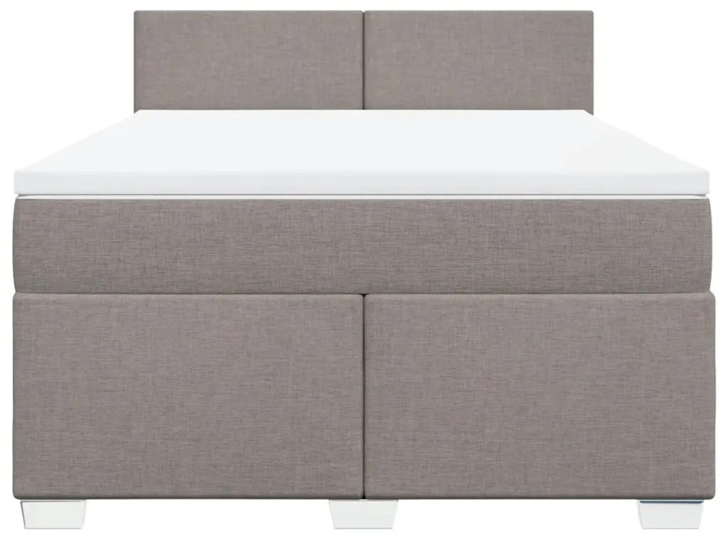 ΚΡΕΒΑΤΙ BOXSPRING ΜΕ ΣΤΡΩΜΑ TAUPE 140X200 ΕΚ. ΥΦΑΣΜΑΤΙΝΟ 3285908