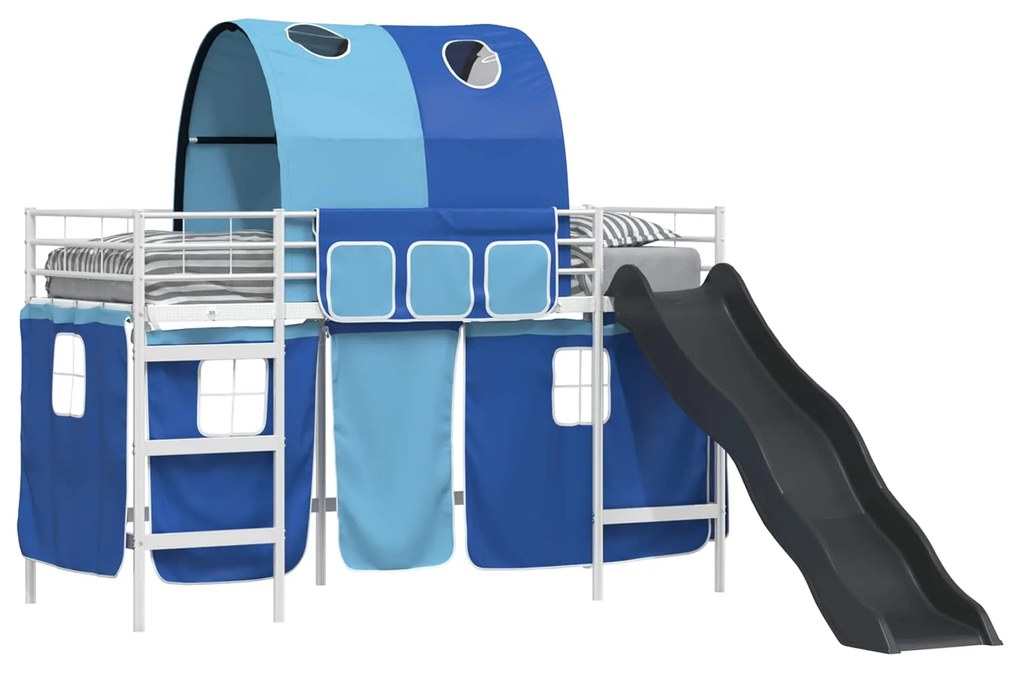 vidaXL Λευκό και Μπλε 74,5 x 190 εκ.