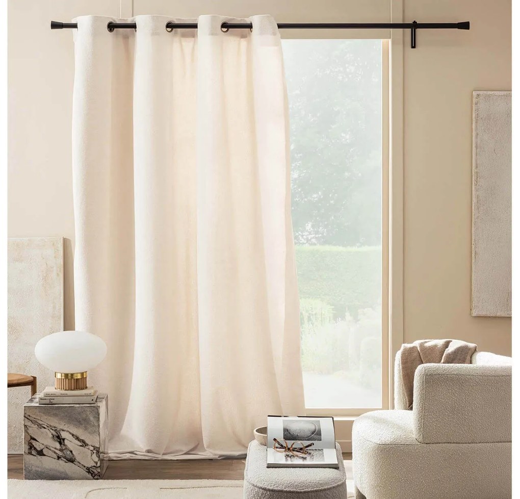 Κουρτίνα Υψηλής Σκίασης Winona Douceur d'intérieur με τρουκς και διαστάσεις 140x260cm - Natural