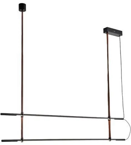 Φωτιστικό Οροφής Δίφωτο LED Eurolamp Linea 144-16071