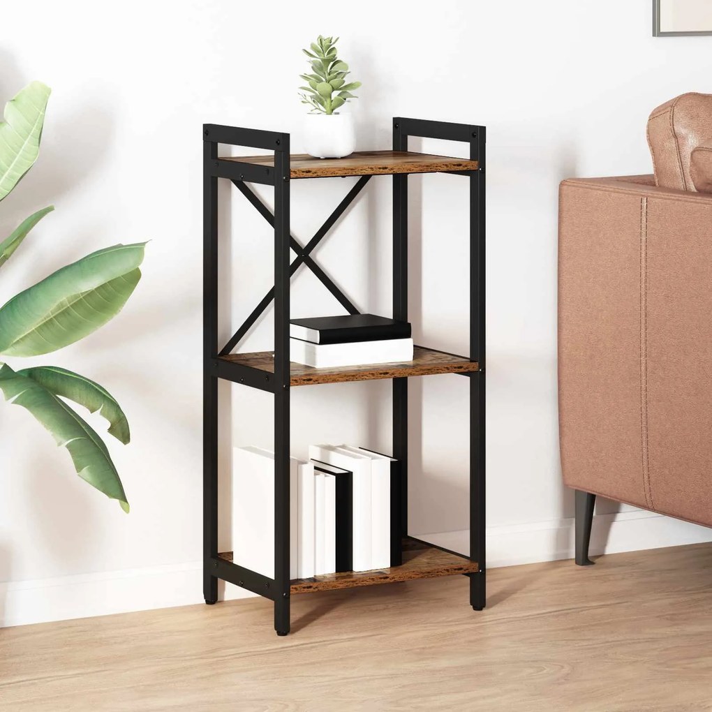 Ράφι Βιβλίων Παλαιό ξύλο 40 x 30 x 85 εκ Επεξεργασμένο ξύλο