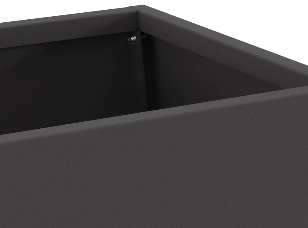 vidaXL Φουγάρο με Αποθήκη Ξύλων Μαύρο 60x35x100 εκ. Χάλυβας